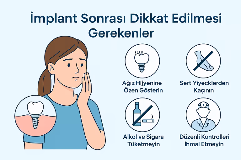 implant sonrasi dikkat edilmesi gerekenler